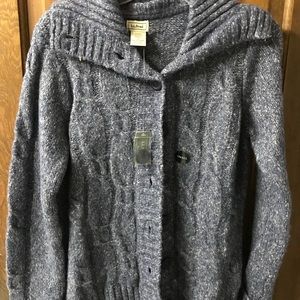 NWT LL Bean blue sweater